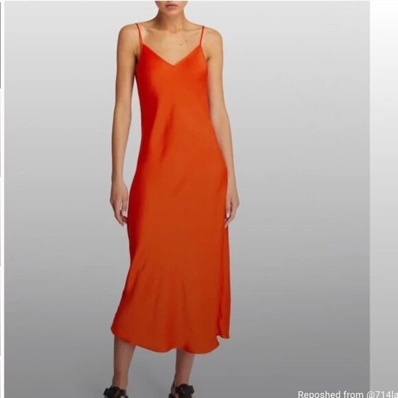 ALLSAINTS | Hera Satin Slip Dress - Picture 6 of 6